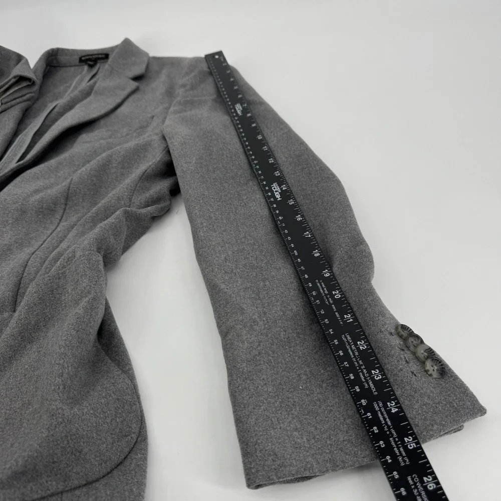 Banana Republic Mens 44R Grey Wool Blend Two Button Blazer Sport Coat Jacket